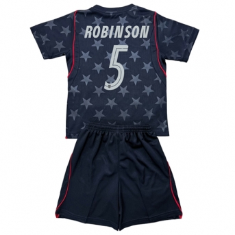 Billige Fotballdrakt Forente stater Antonee Robinson #5 Replika Bortedraktsett Barn VM 2026 Kortermet (med bukser)